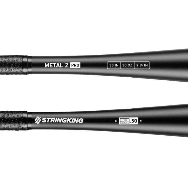 Stringking Metal Pro 2 BBCOR Blk 33 Baseball Bat High-quality materials, extended barrel, improved grip for more power and hits.