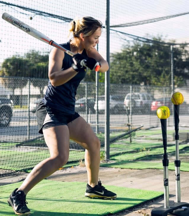 Tanner Tees 12-inch Practice Softballs Dozen in optic yellow synthetic leather cover