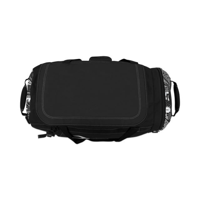 Victus DNA Duffel Bag Black/Nox with external bat sleeves for two bats