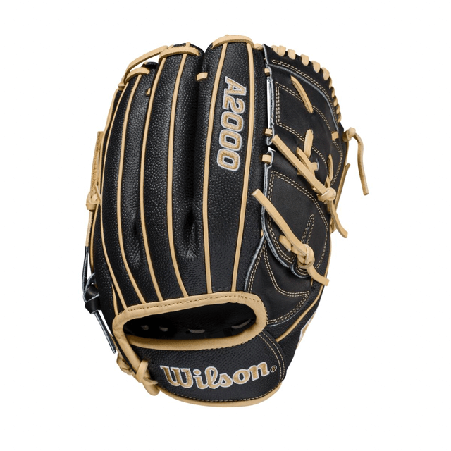 Wilson A2000 SuperSkin B2 12-inch baseball glove in black and blonde