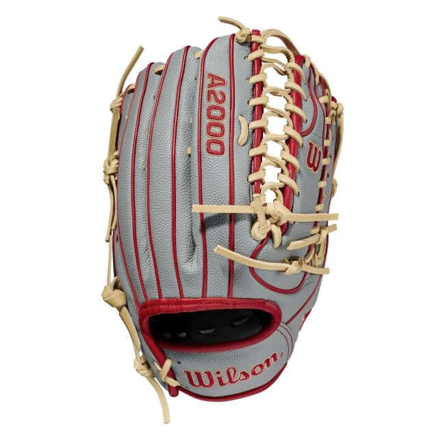 Wilson A2000 OT7SS 12.75 LHT baseball glove with two-piece web design and deep pocket
