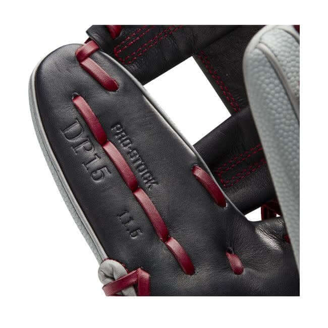 Wilson A2000 DP15SS 11.5 SuperSkin Grey/Black baseball glove for middle infielders