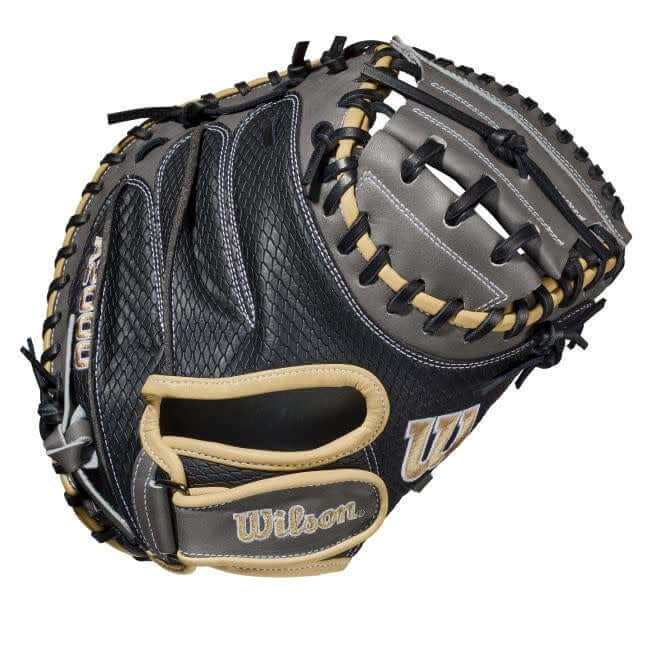 Wilson A2000 Pedroia Fit PF33 baseball glove, black and blonde, 33 inches