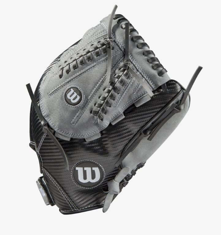 Wilson A360 Slowpitch 13-inch LHT glove in black/graphite/white