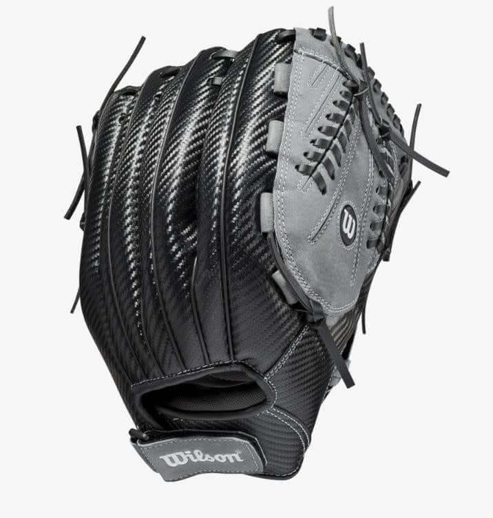Wilson A360 Slowpitch 13-inch LHT glove in black/graphite/white