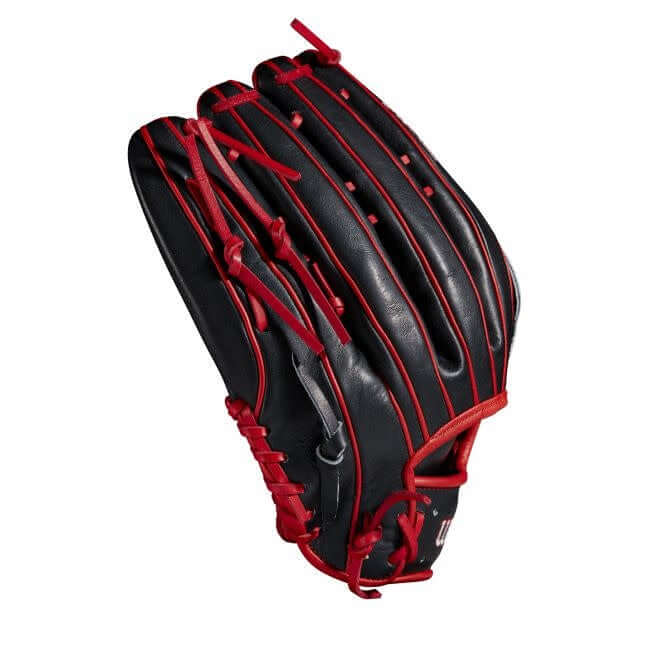 Wilson A2K Juan Soto 12.75 LHT baseball glove with Red and Black Pro Stock Select Leather