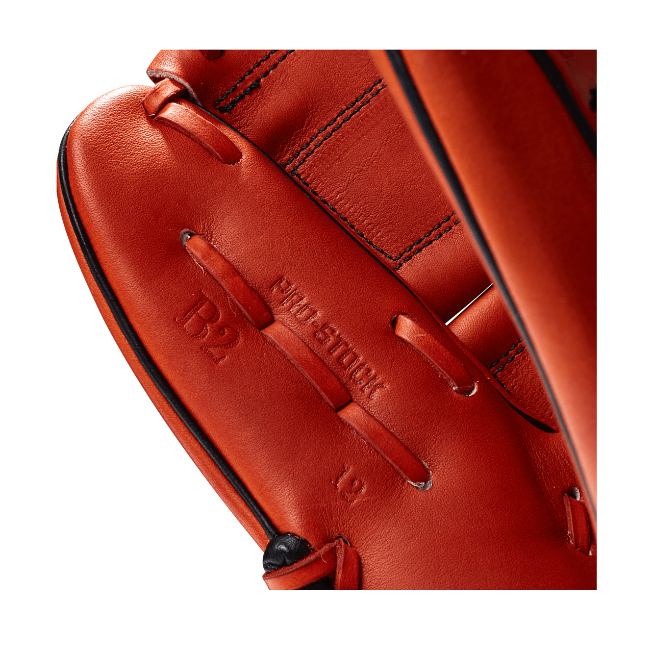 Wilson A2000 B2 Special Edition RHT Copper 12 baseball glove, closed two-piece web design.