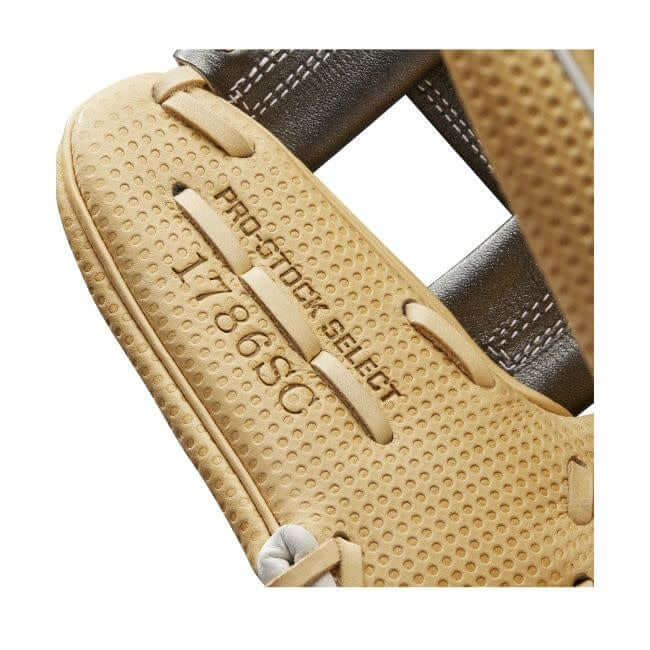 Wilson A2K SC1786 11.5 baseball glove, blonde/gunmetal grey, with Spin Control Technology.