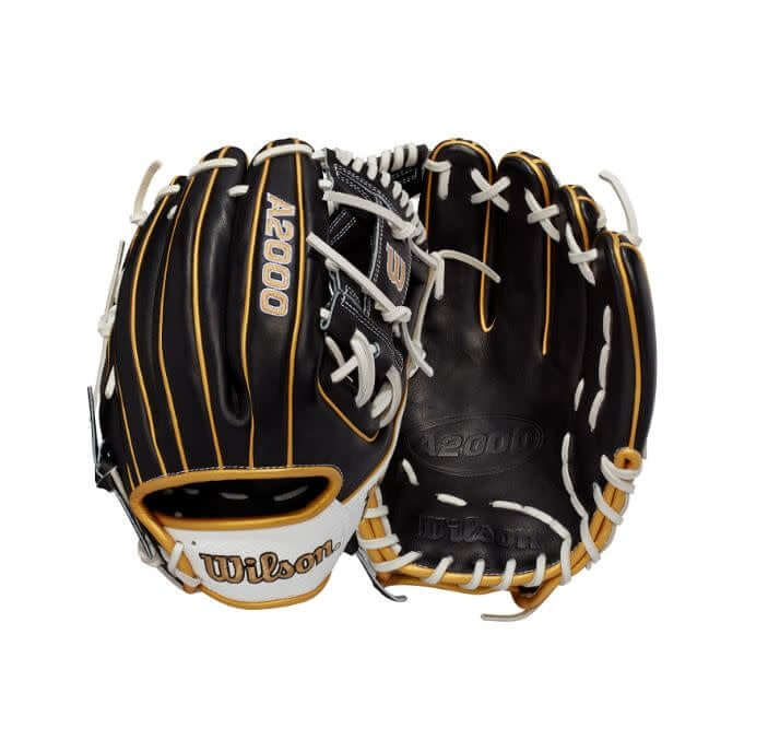 Wilson A2000 100 Glove of The Month September 2021 with Vegas Gold Bold Logos