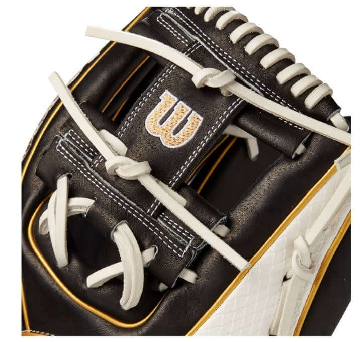 Wilson A2000 100 Glove of The Month September 2021 with Vegas Gold Bold Logos