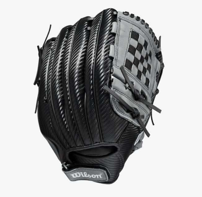 Wilson A360 Baseball Glove 12.5 inch Black/Carbon/White for Youth Players