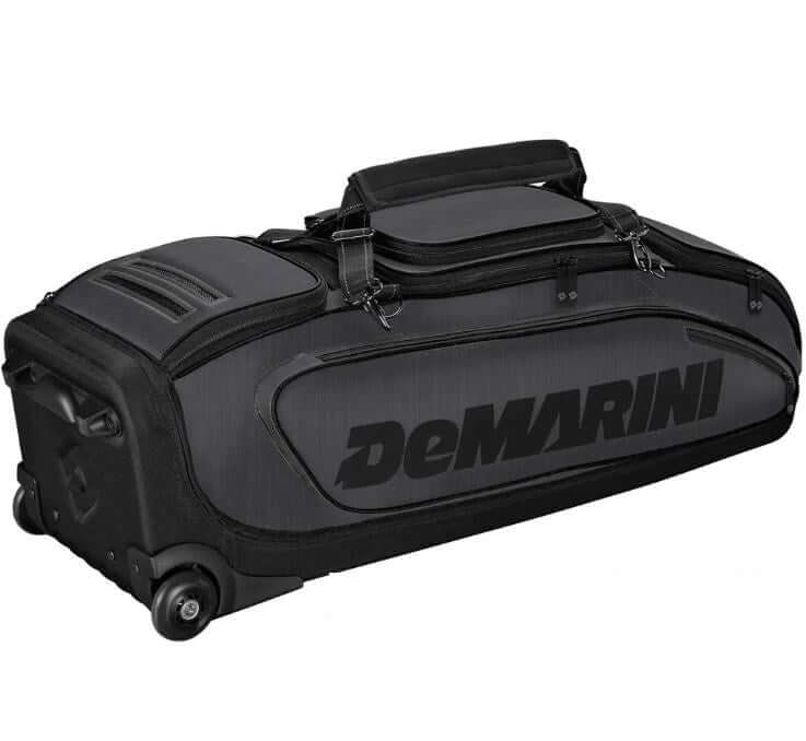 Wilson Demarini Special Ops Wheeled Bag with TSA lockable bat compartment and six padded bat sleeves