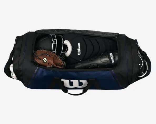Wilson Equipment Bag Navy with large main compartment and side handles