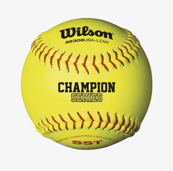 Wilson 11-inch synthetic leather softballs, pack of 12