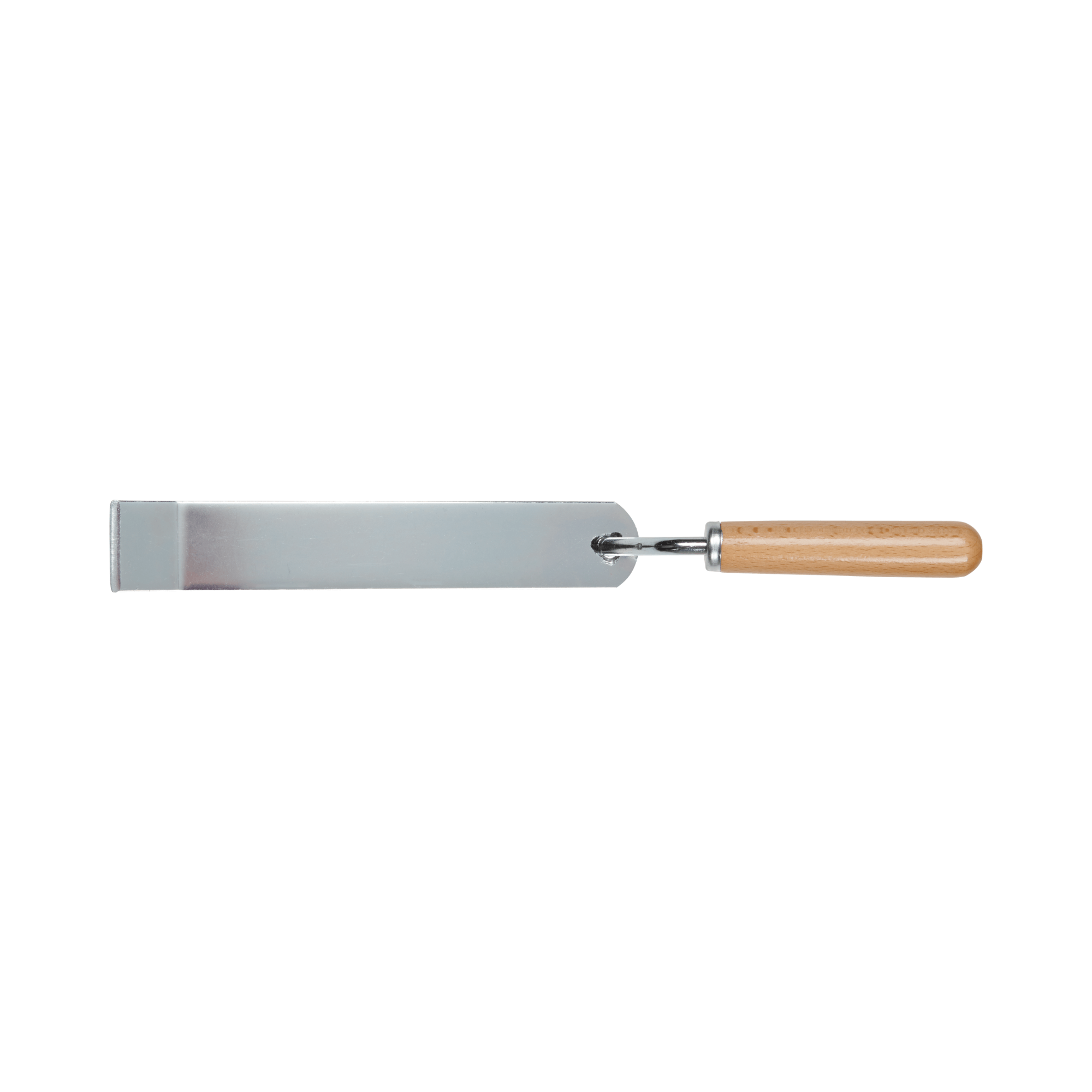 Rawlings Digout Tool with durable steel blade and wooden handle for maintaining base ground anchors.