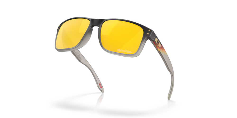 Three-quarter view of Oakley Holbrook XL Matte Black sunglasses