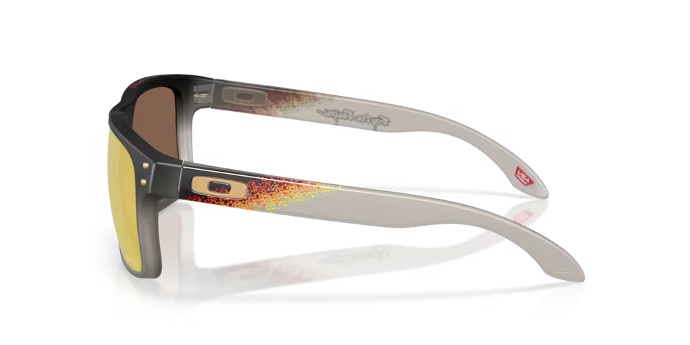 Left side view of Oakley Holbrook XL Matte Black sunglasses