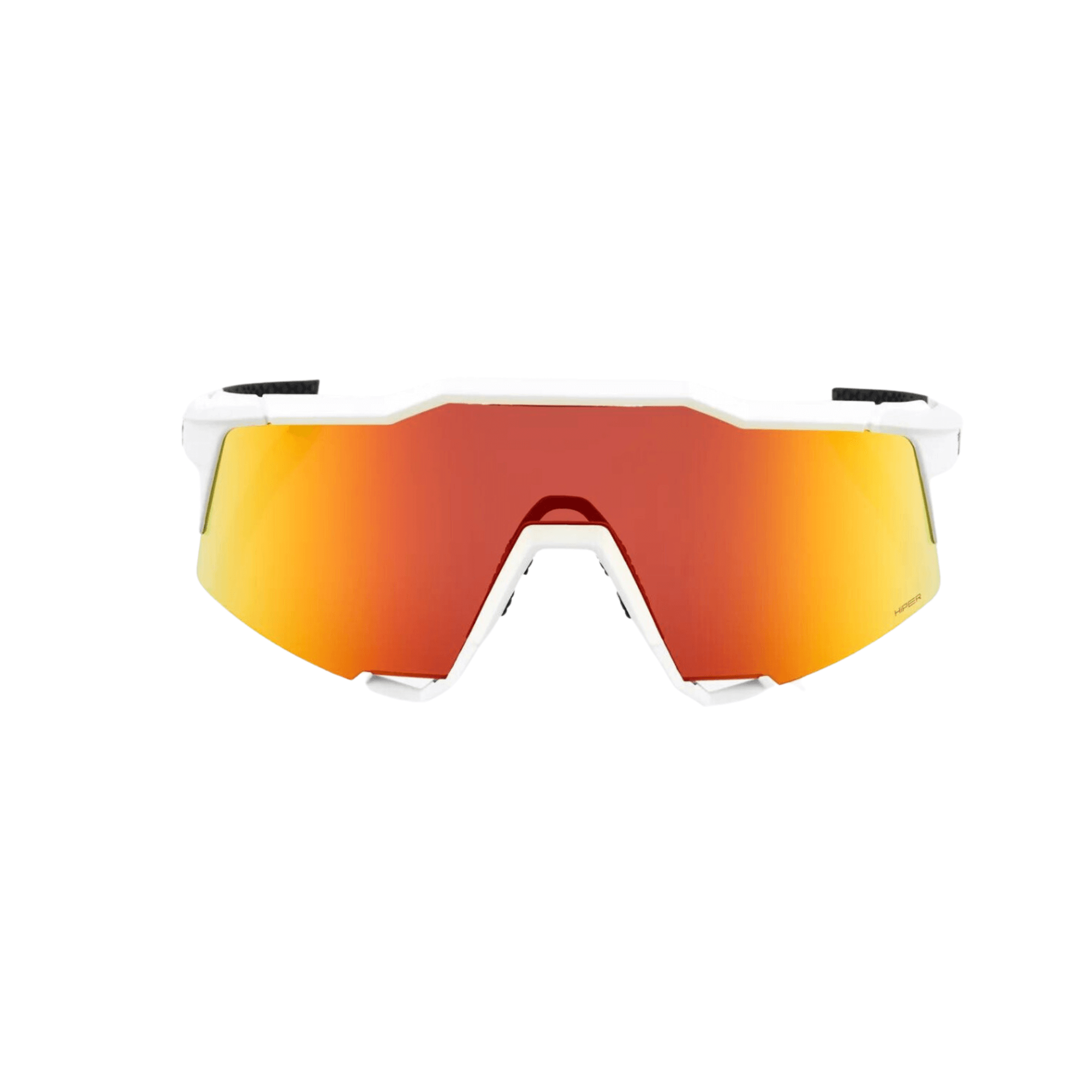 100% Speedcraft Soft Tact Off White - HiPER Red Multilayer Mirror Lens