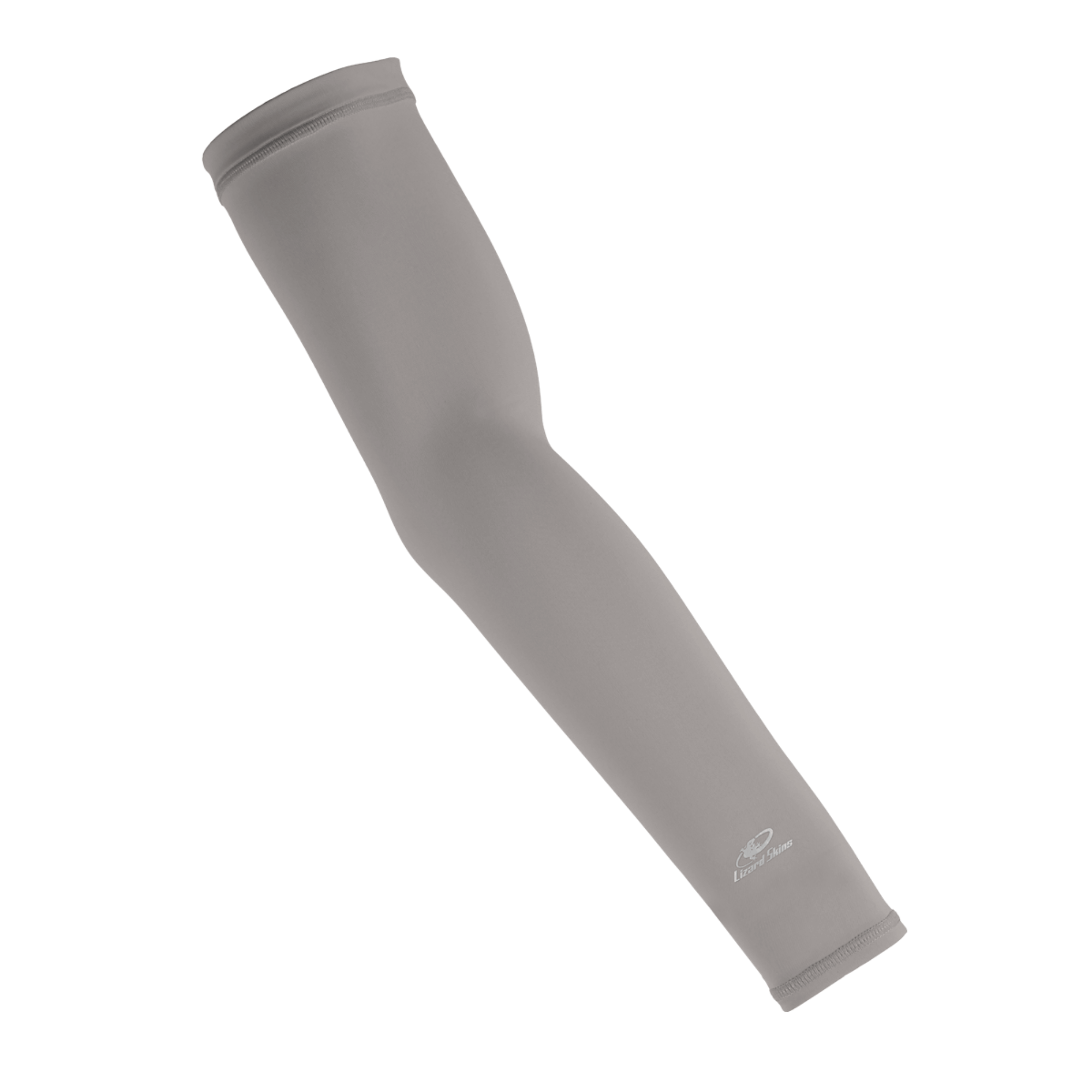 Graphite Gray Lizard Skins Performance Arm Sleeve 80% polyester, 20% spandex, full bicep coverage