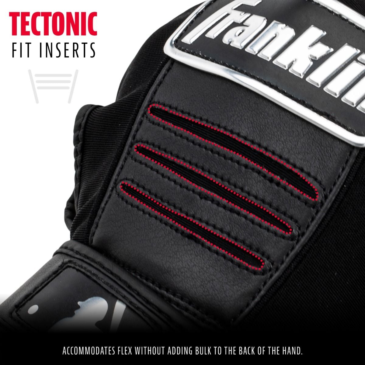Franklin Youth CFX Pro Batting Gloves  - Black