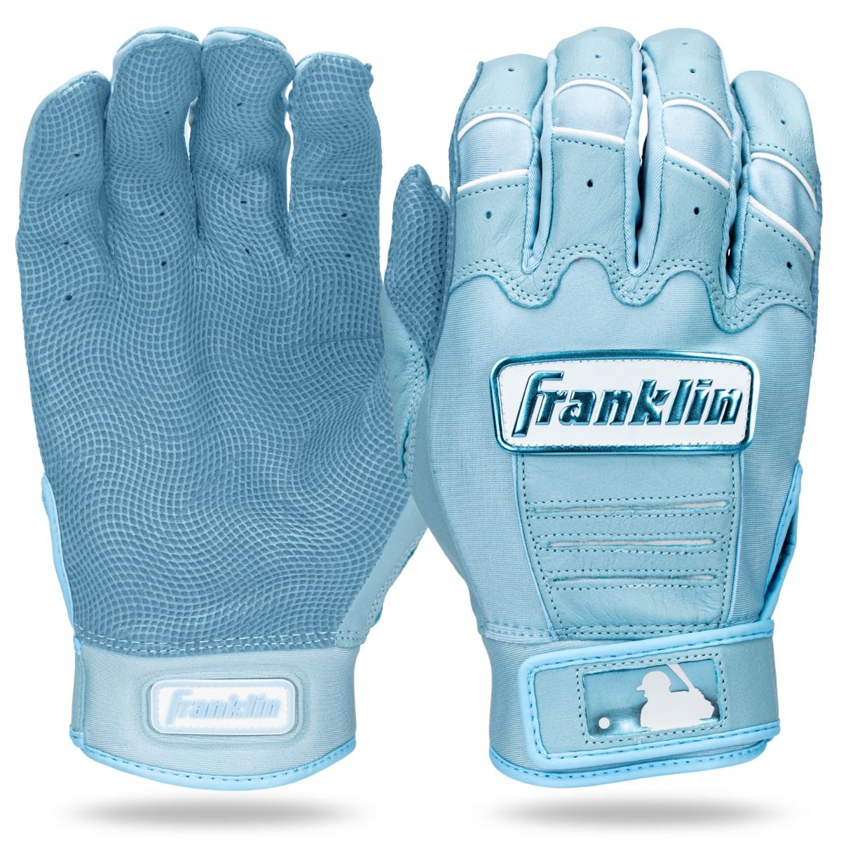 Franklin MLB CFX Hi-Lite Batting Gloves - Carolina Blue