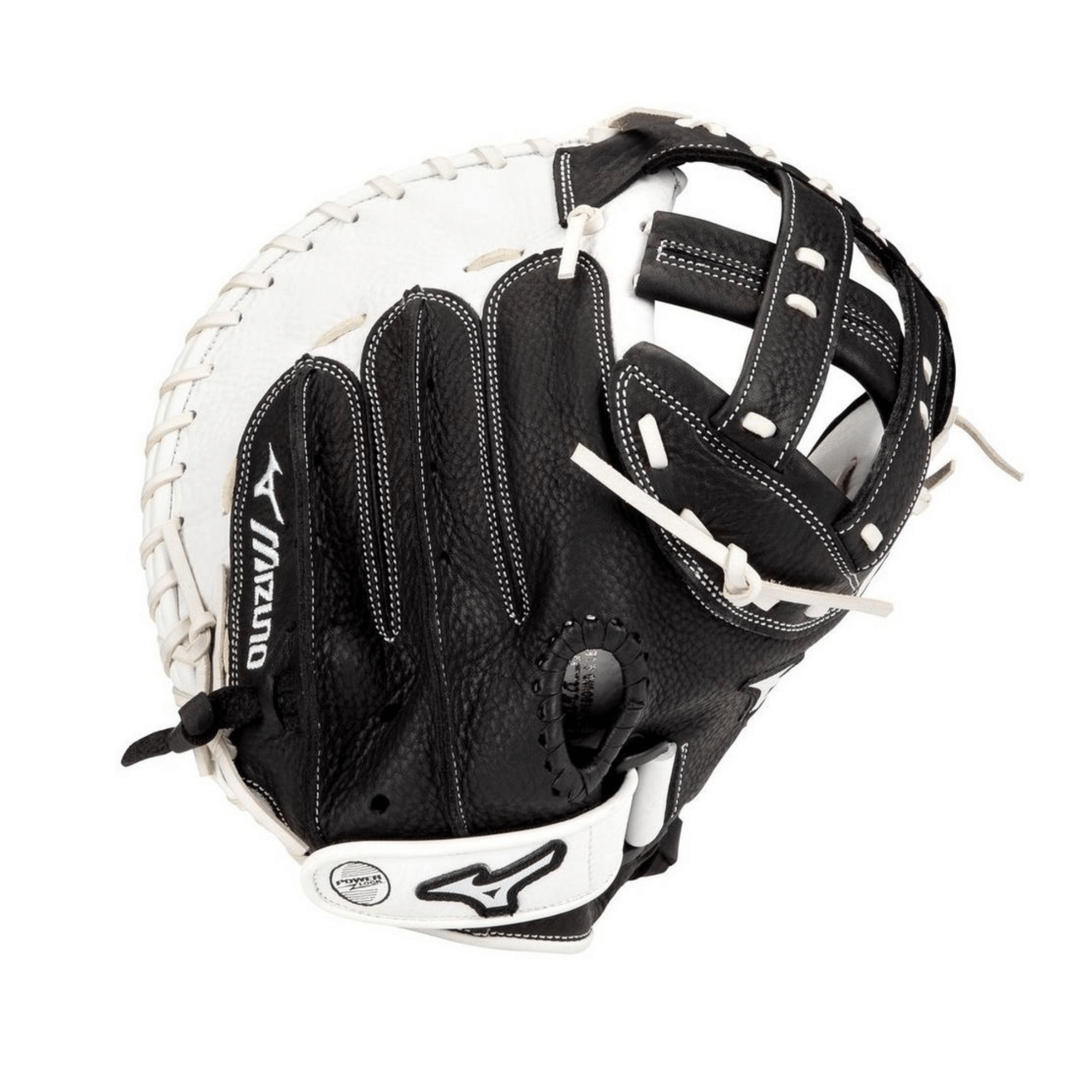 Mizuno GXS90F4 Franchise FPCM 34 RH Black fastpitch glove with full-grain leather shell