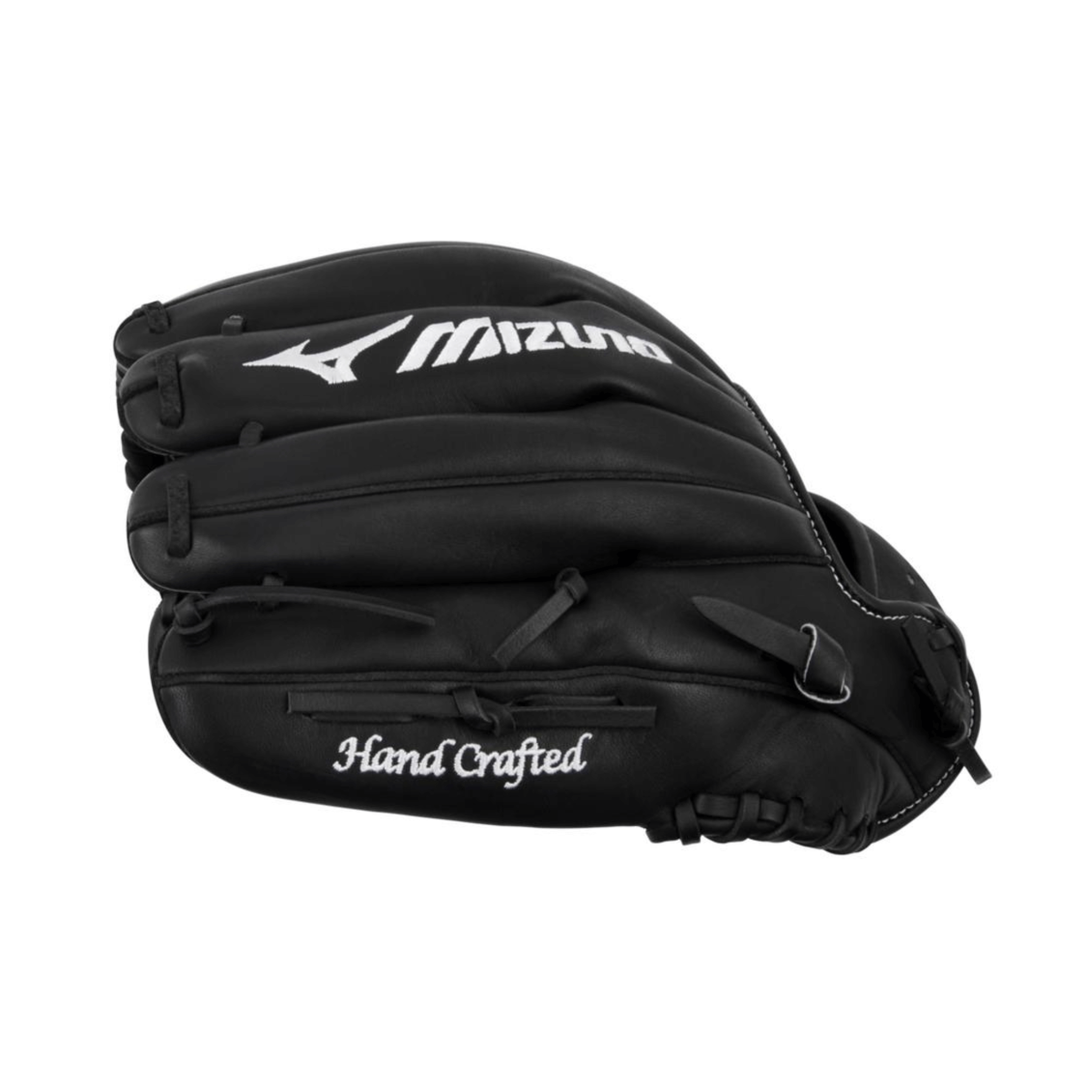 Close-up of finger stalls on Mizuno GPS-11D Pro Select 12" LHT Pitcher’s Glove