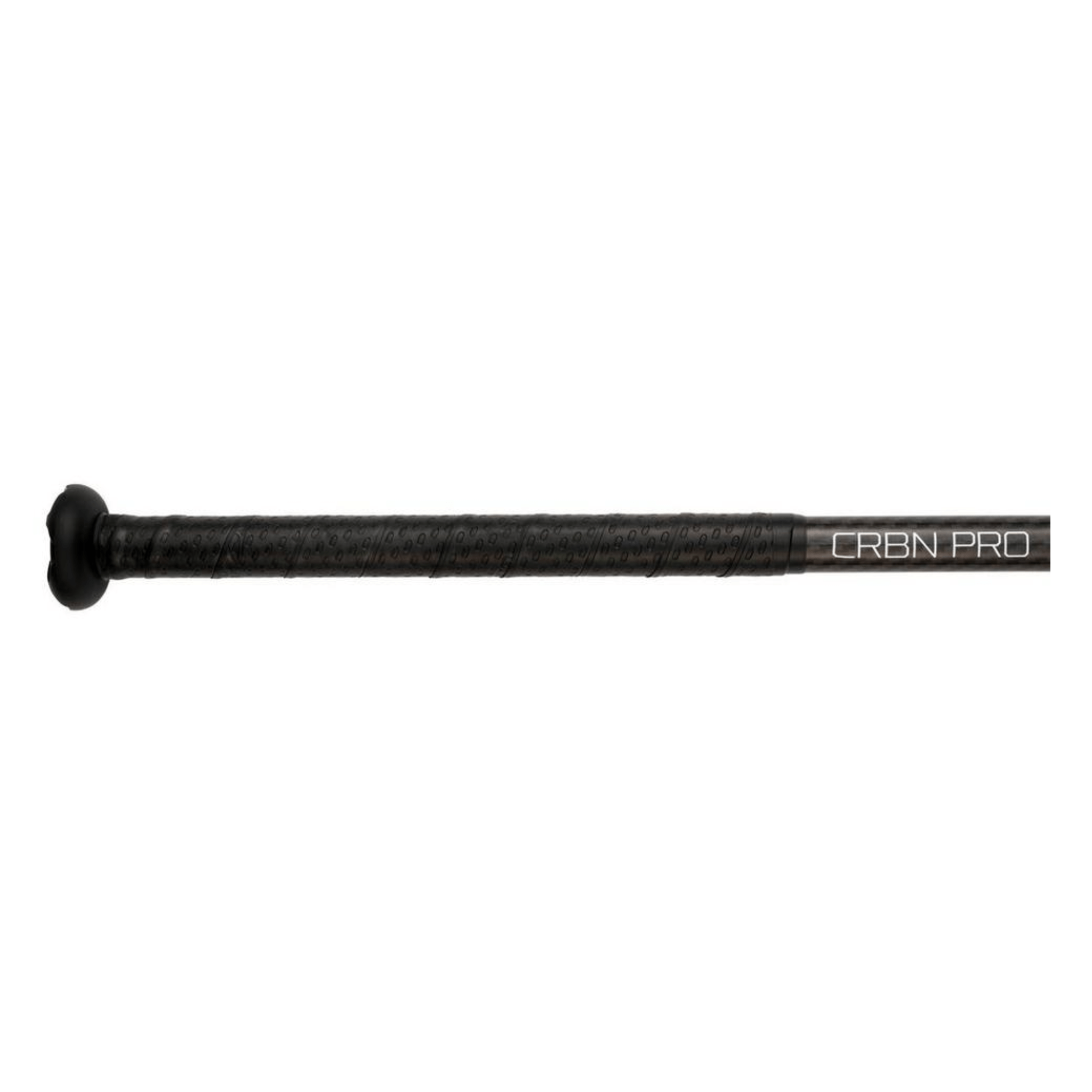 Mizuno CRBN PRO Pearl (-10) fastpitch softball bat knob close-up with Speed-Helix grip end detail