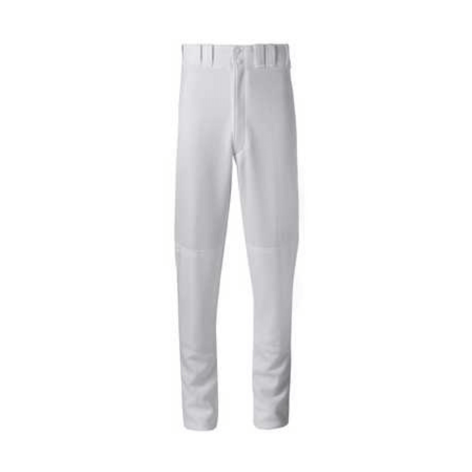 Mizuno Premier Pant Full Length White designed for baseball, made from durable 100% polyester double knit for comfort.