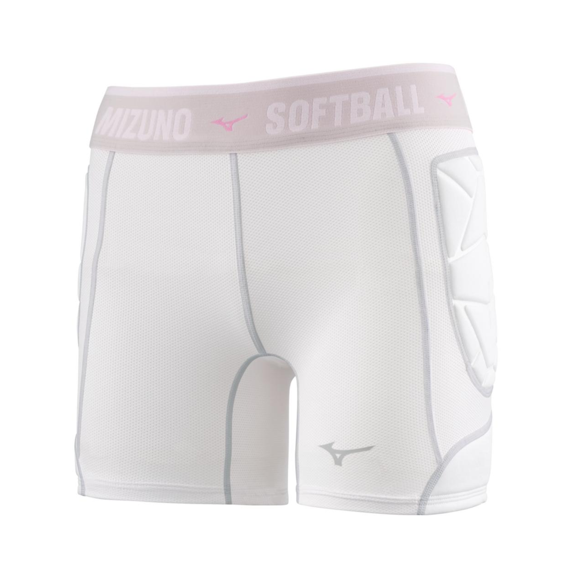 Mizuno Women’s RB Shield Padded Sliding Shorts front view with foam protection panels.