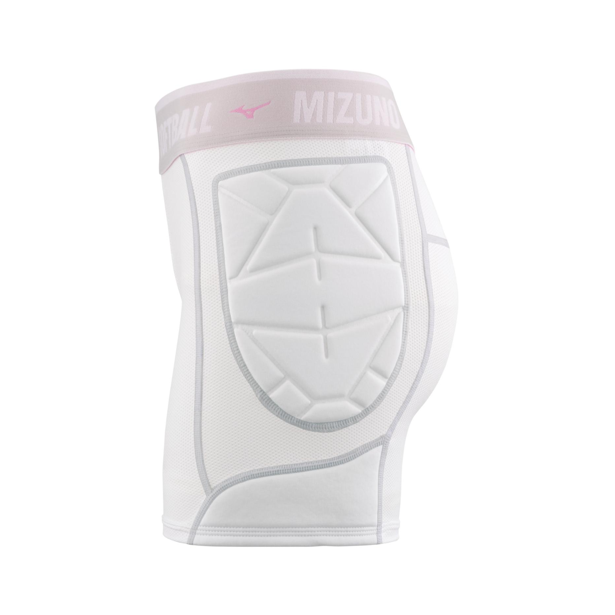 Mizuno Youth Girls RB Shield Padded Slider Shorts side view highlighting padded impact protection.