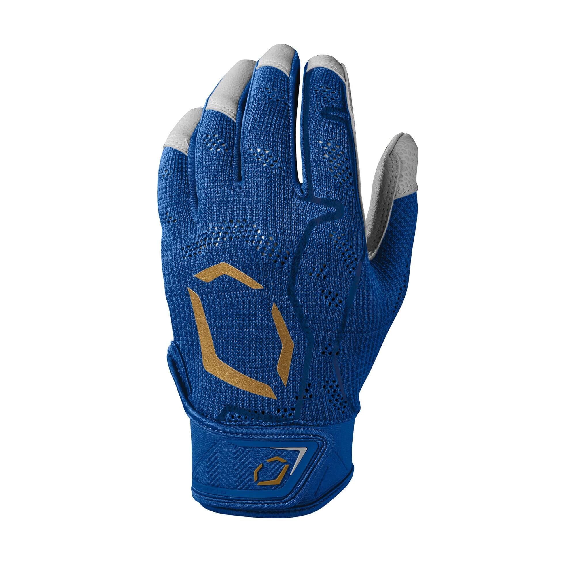 Evoshield Adult Pro-SRZ Batting Gloves Royal Lightweight performance knit material