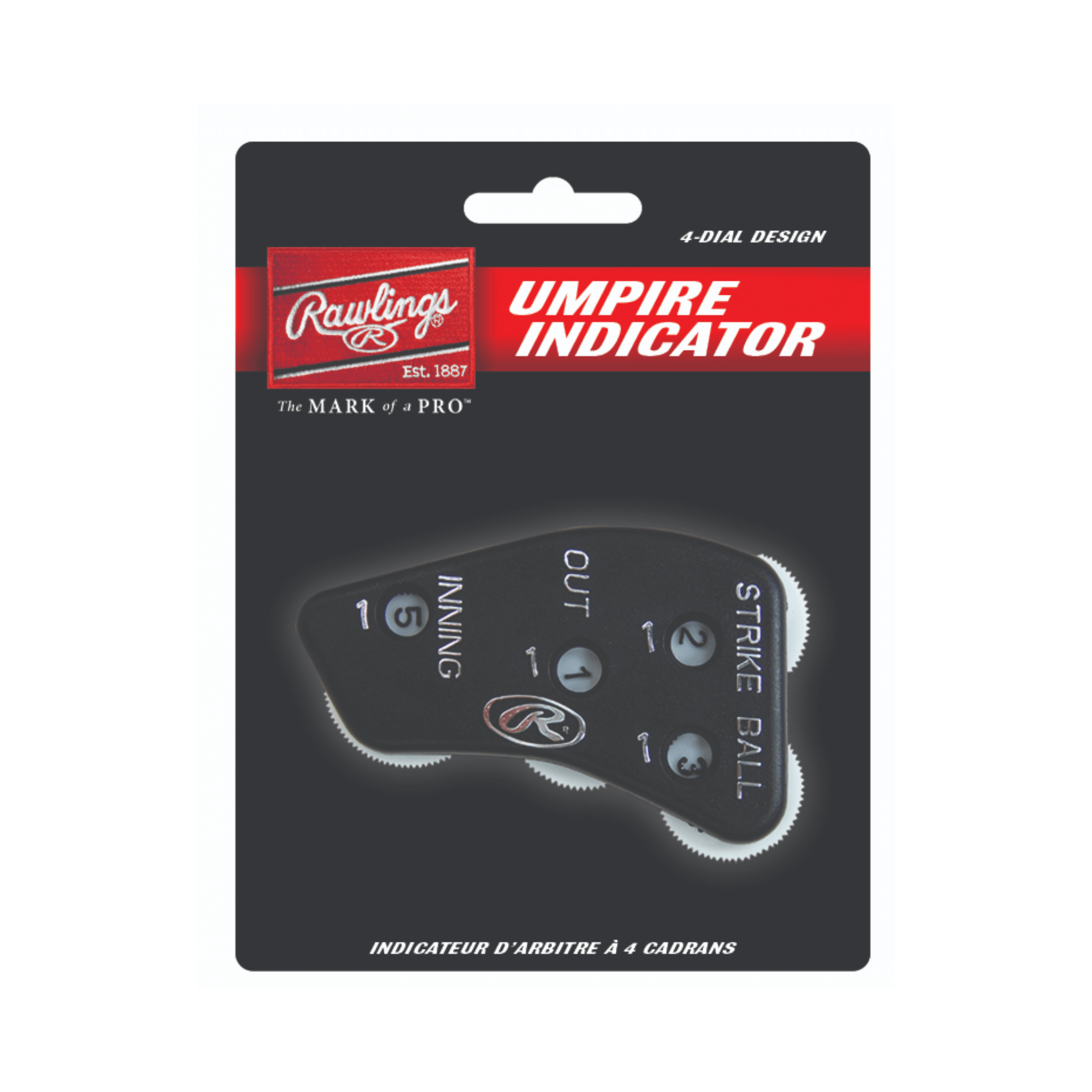Rawlings 4-in-1 Umpire Indicator with black plastic case