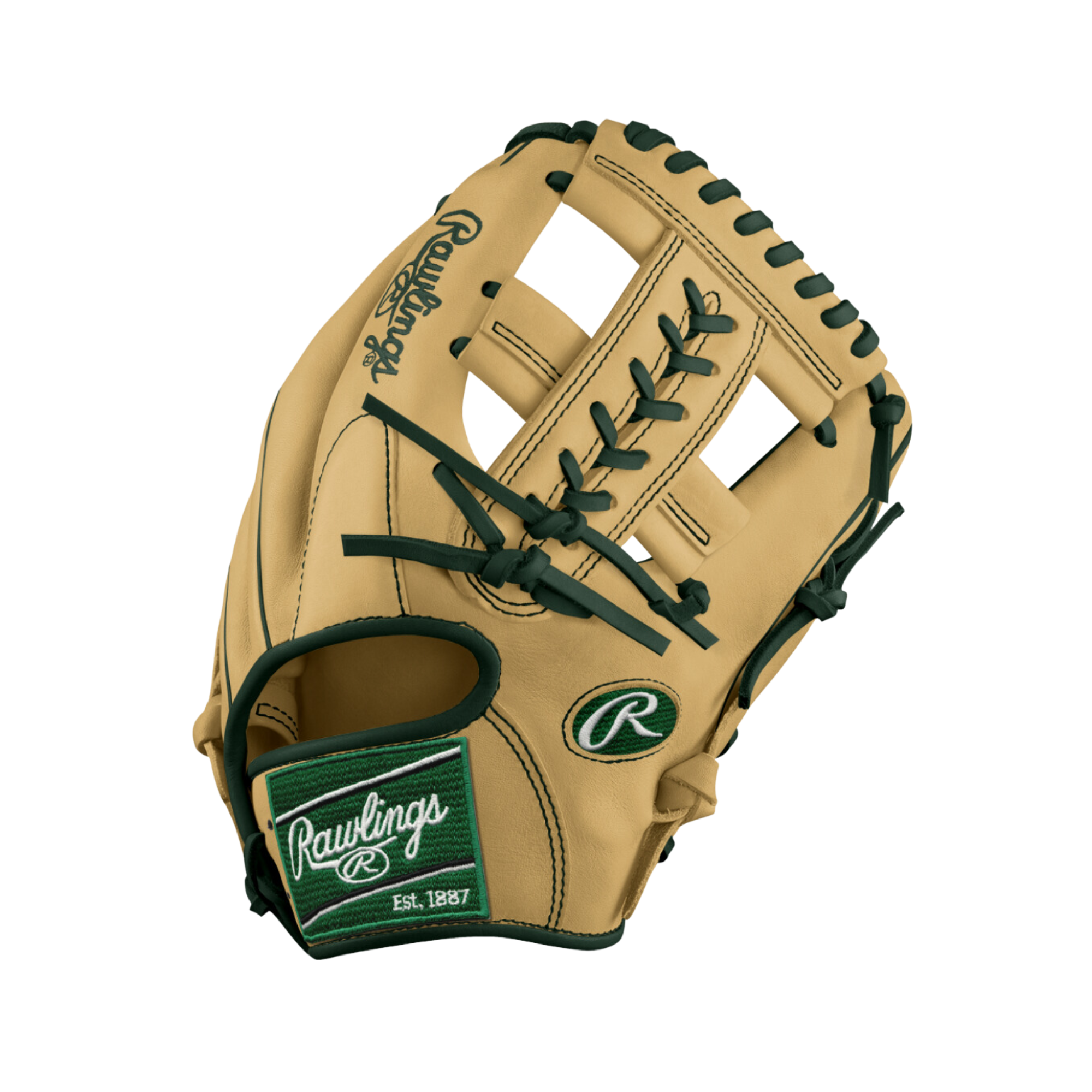 Rawlings  Custom Pro Preferred 11 1/2 Camel/ Dark Green INF Glove