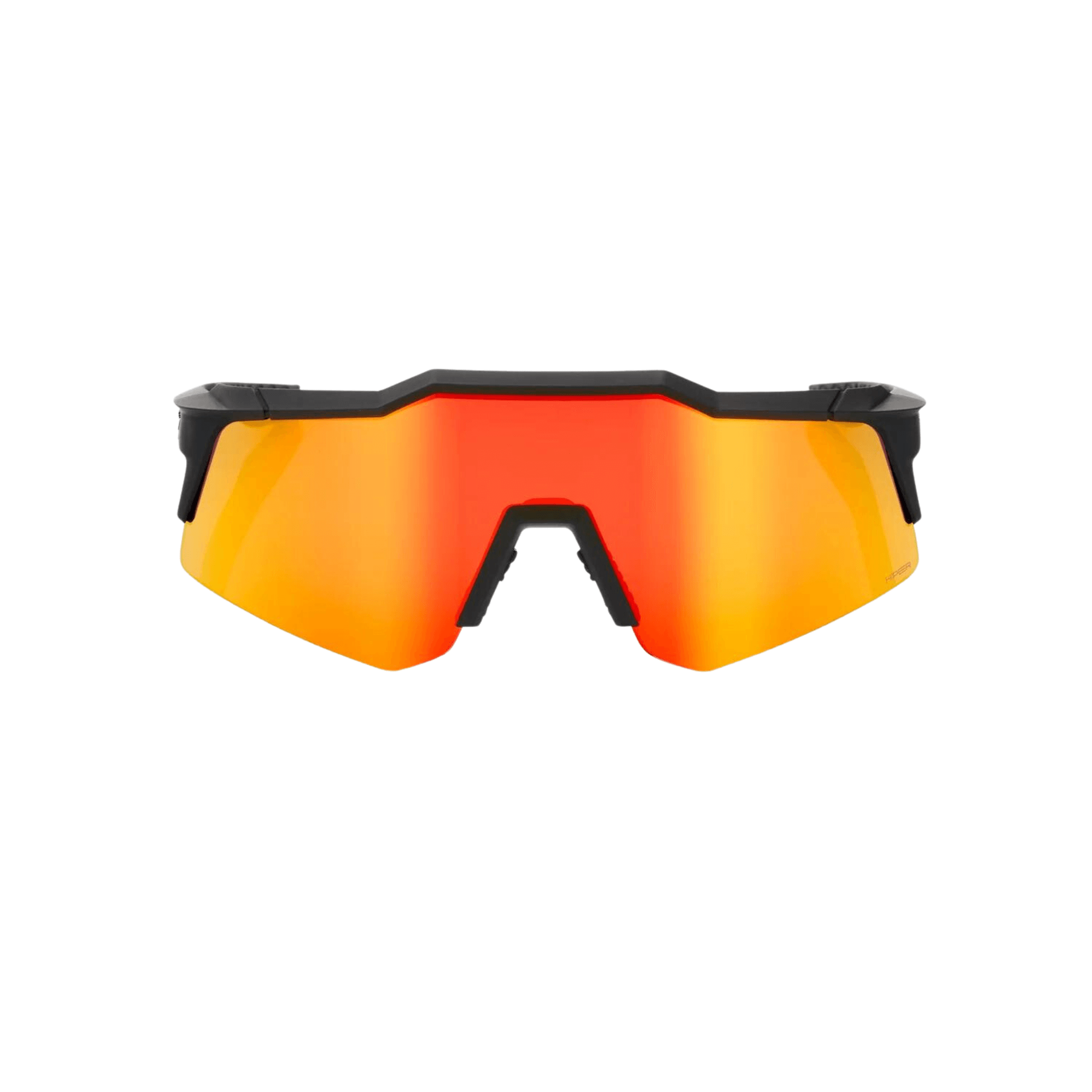 100% Speedcraft XS Black HiPER Red Mirror Lens Sunglasses for Small Faces