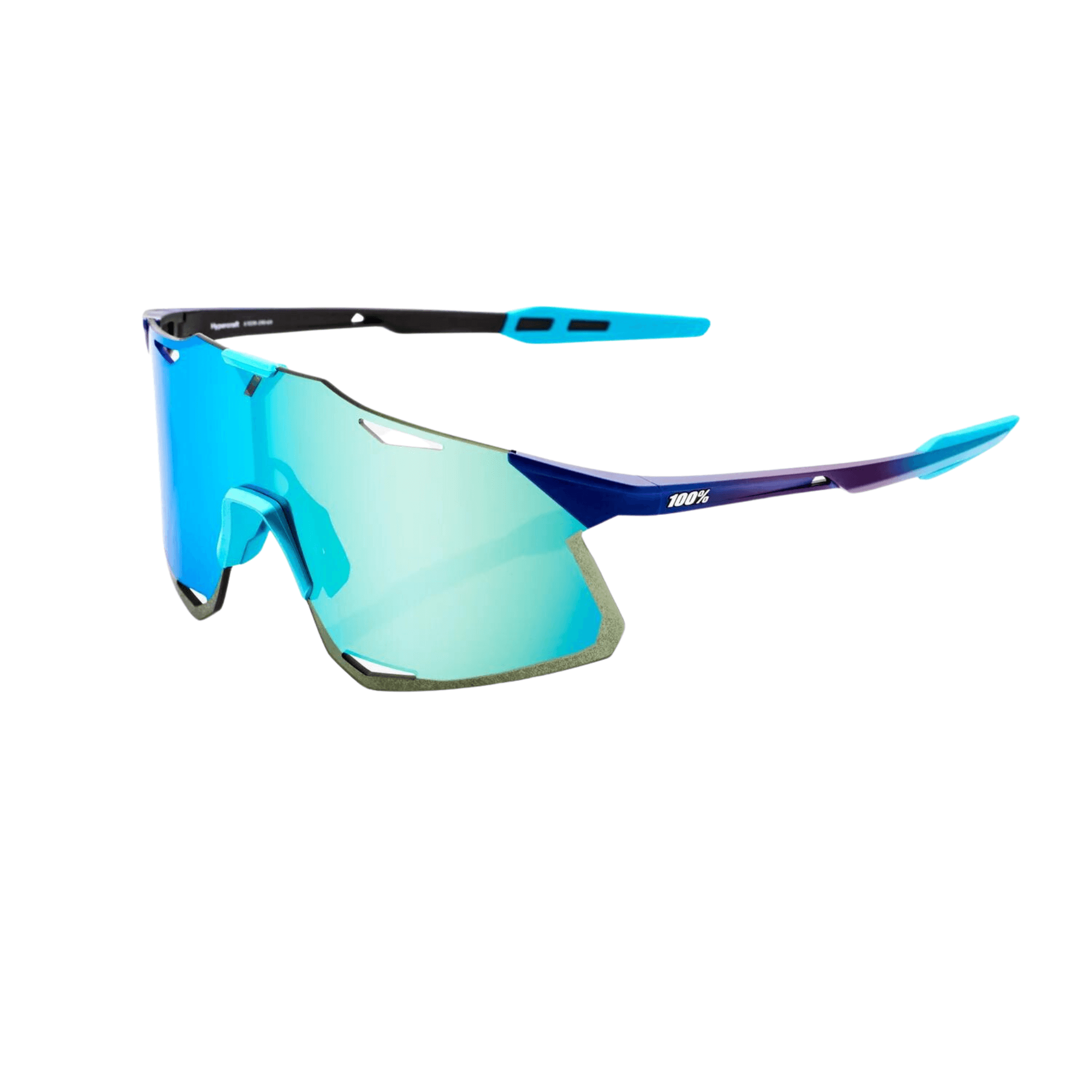 100% Hypercraft - Matte Metallic Into the Fade - Blue Topaz Multilayer Mirror Lens