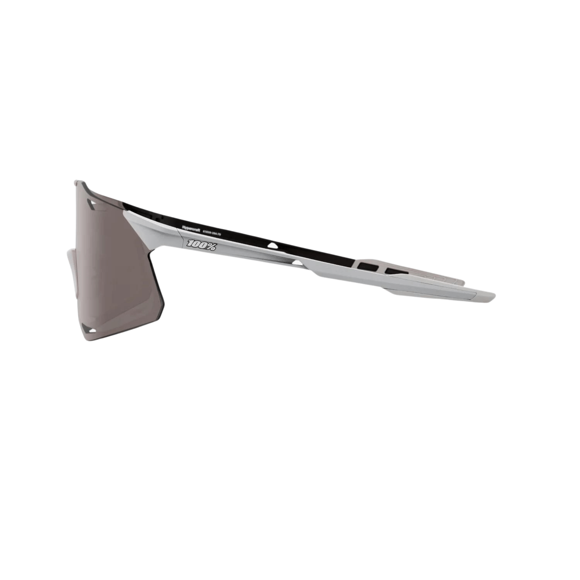 Matte Stone Grey rimless shield sunglasses with HiPER® Silver Mirror Lens