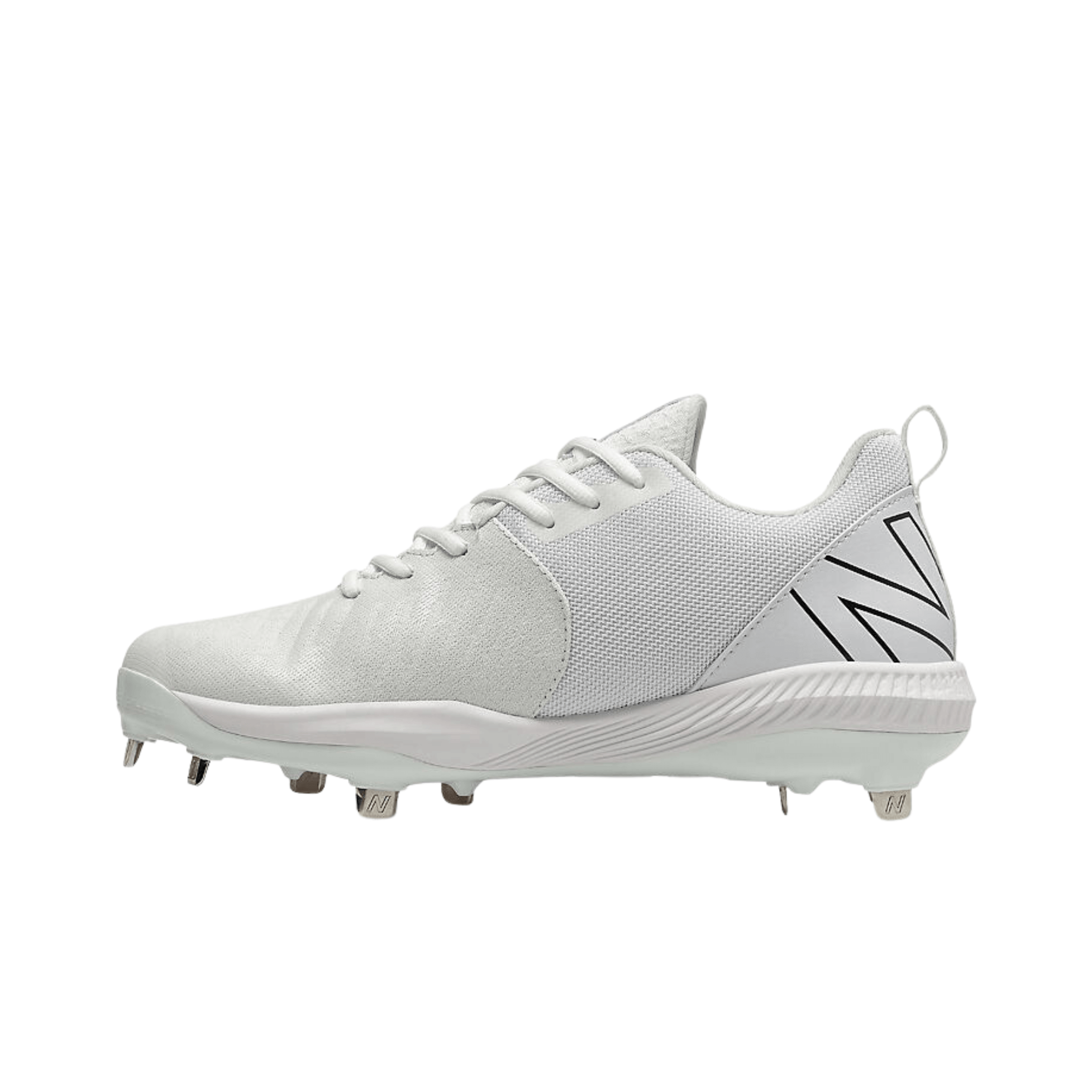 All white new balance metal cleats shop