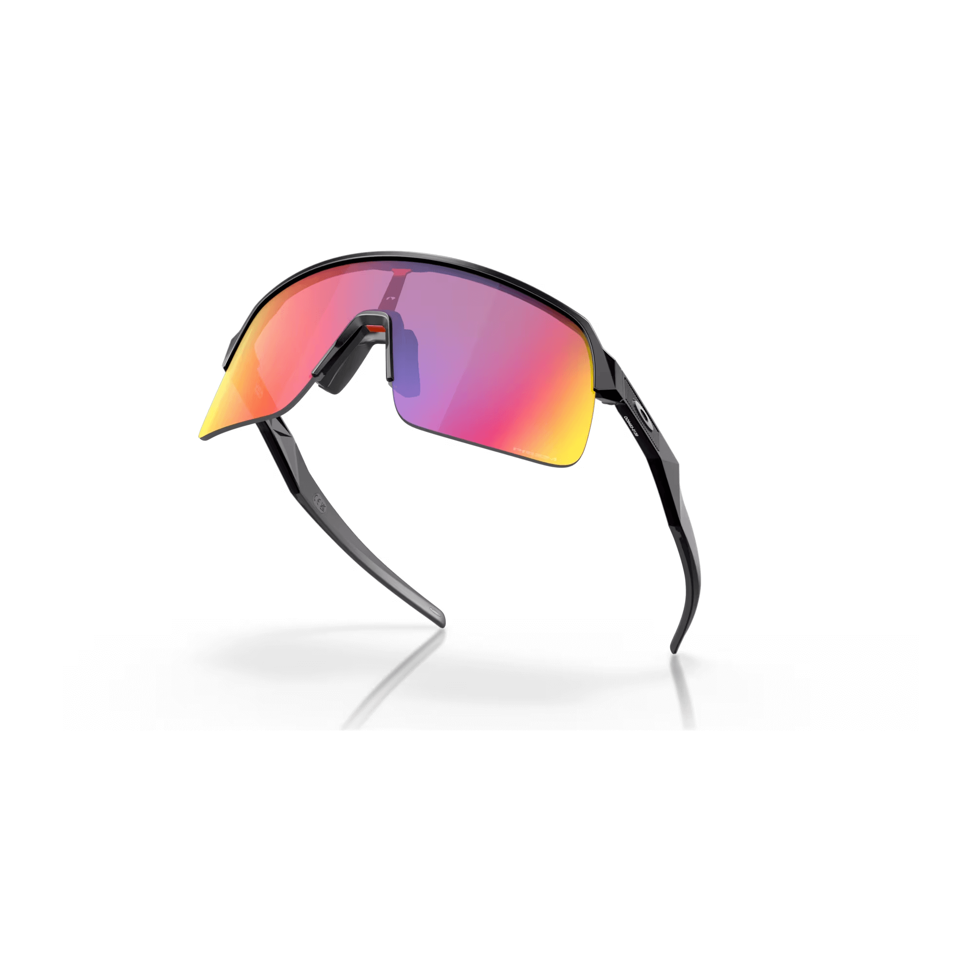 High-wrap semi-rimless Oakley Sutro Lite frame for increased field of view and improved ventilation.