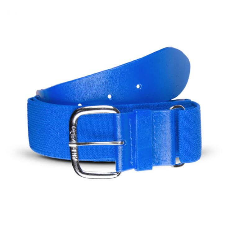 All-Star 1-1/2" Helix Adjustable Elastic Belt in Royal Blue with nickel-finished buckle for durability and style.