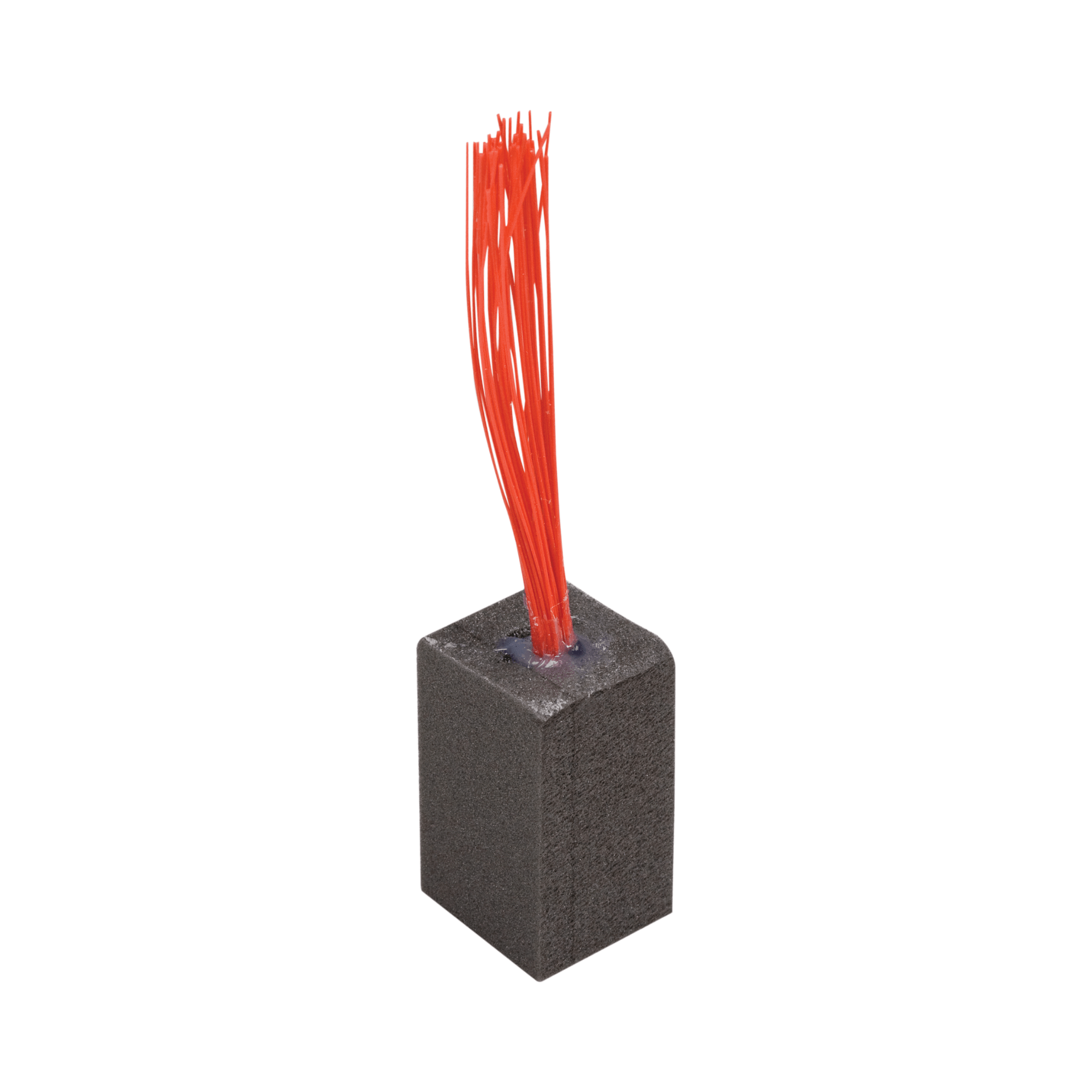 Rawlings foam anchor plug with red indicator fibers for easy visibility, designed for secure ground anchor fitting.