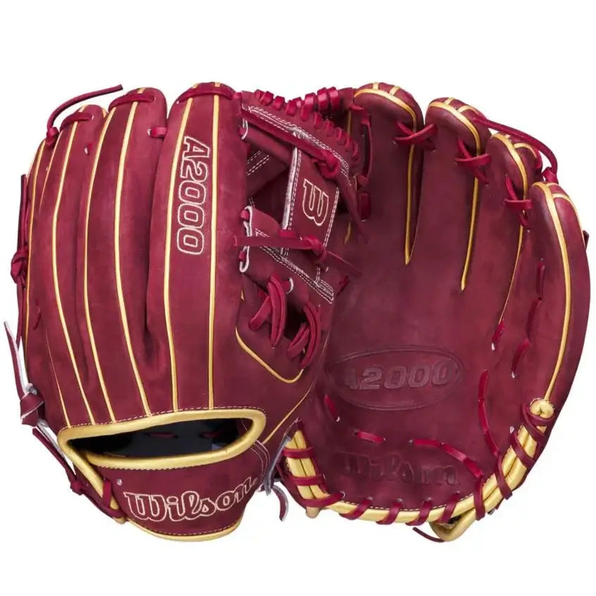 Wilson A2000 Glove of the Month November 2022, 1975 Crimson Velvet, 11.75-inch H-Web design, durable Pro Stock Leather.