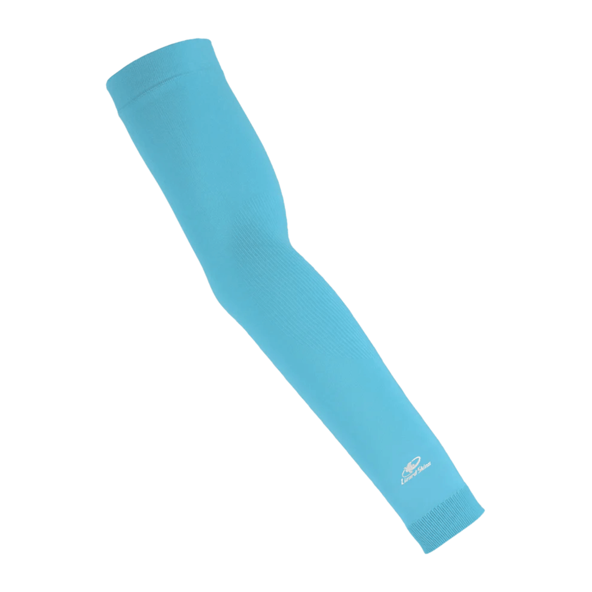 Lizard Skins Baby Blue Knit Arm Sleeve featuring seamless design for compression fit and stability.