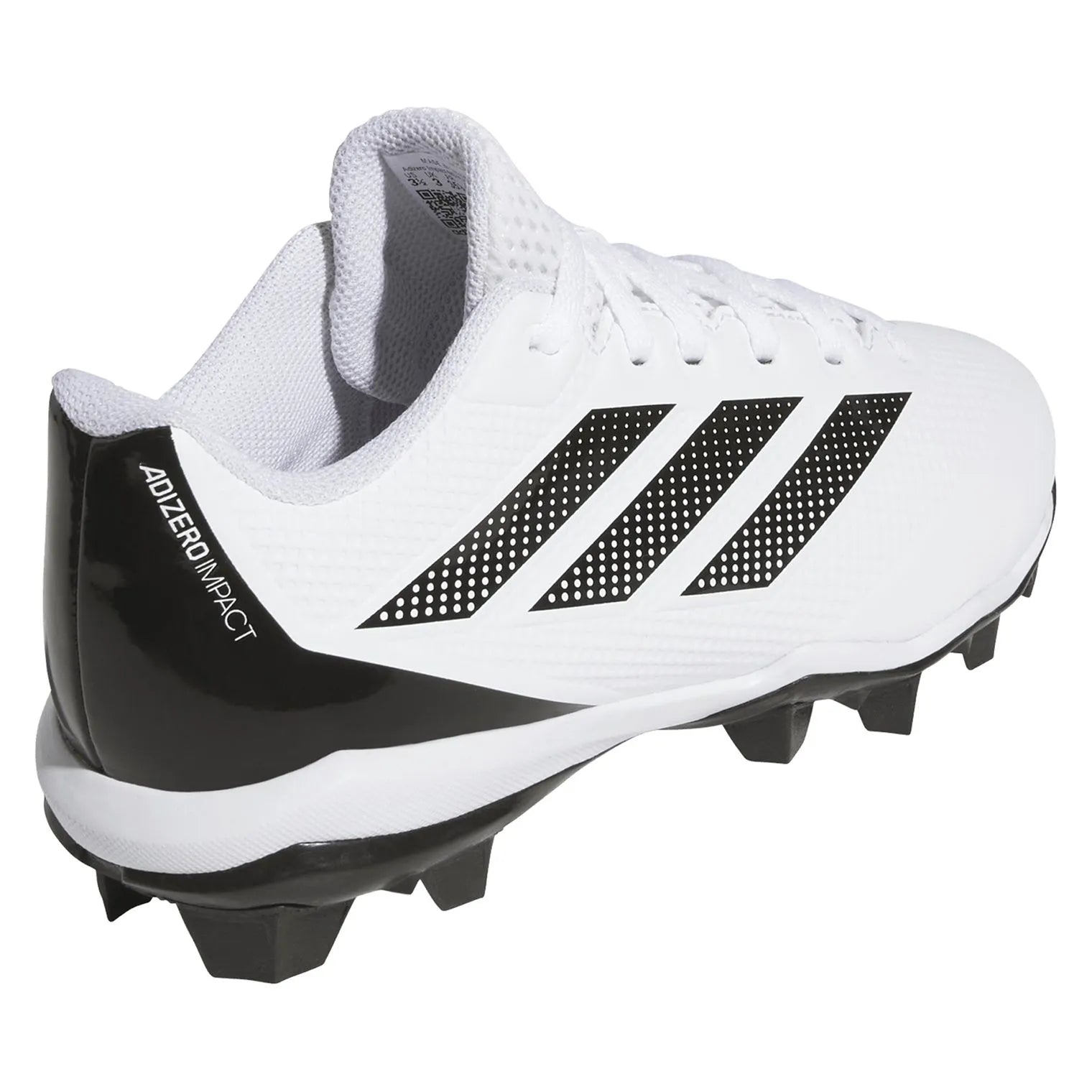 Adidas Adizero Impact 2.0 Molded Cleats Kids - White/Core Black