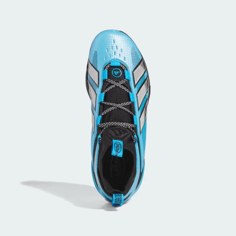 Adidas Adizero Impact+ 3.0 Racing Team Metal Baseball Cleats - Aqua/Silver