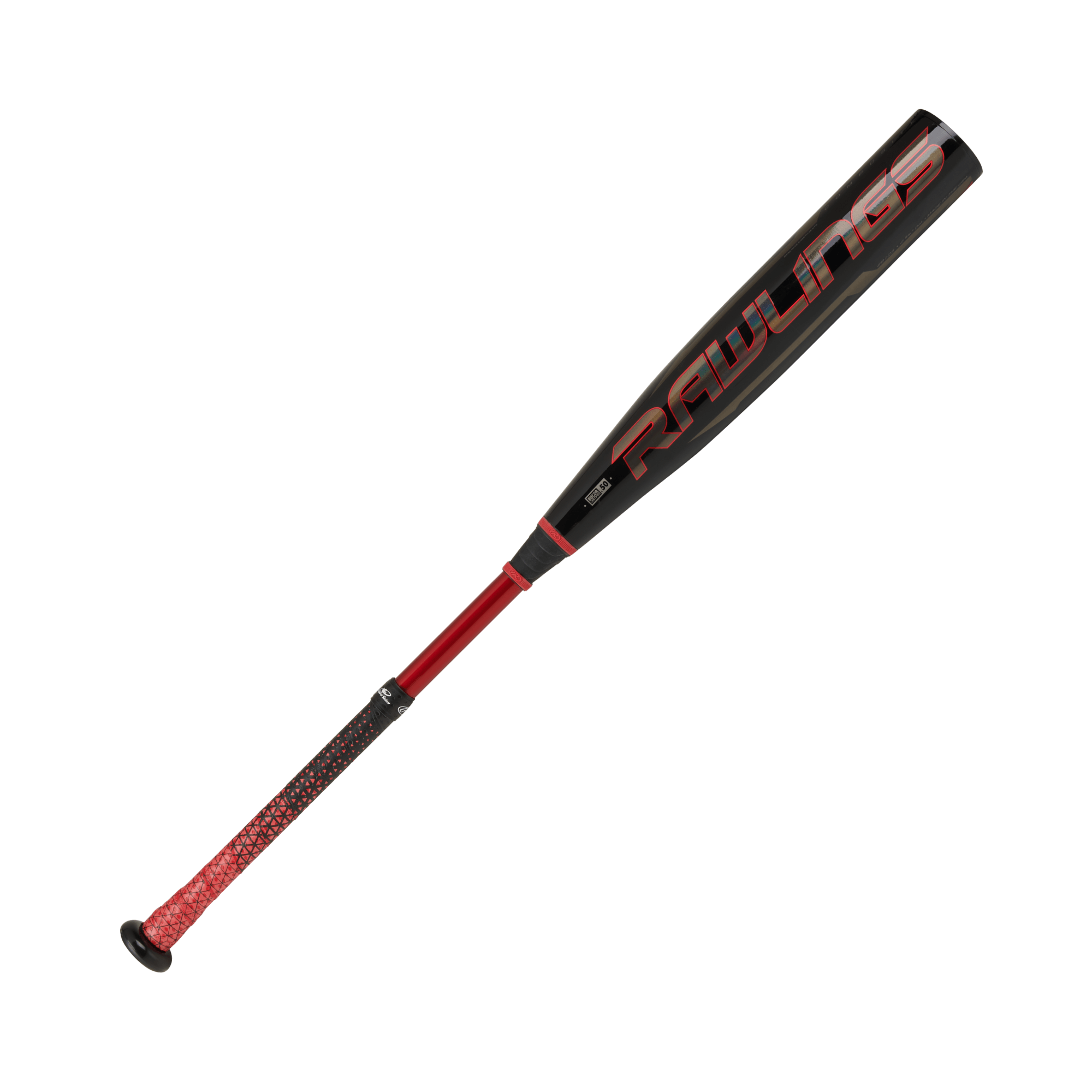 Rawlings 2021 Quatro Pro BBCOR -3 bat showcasing its sleek black and red design with focused-flex collar technology.