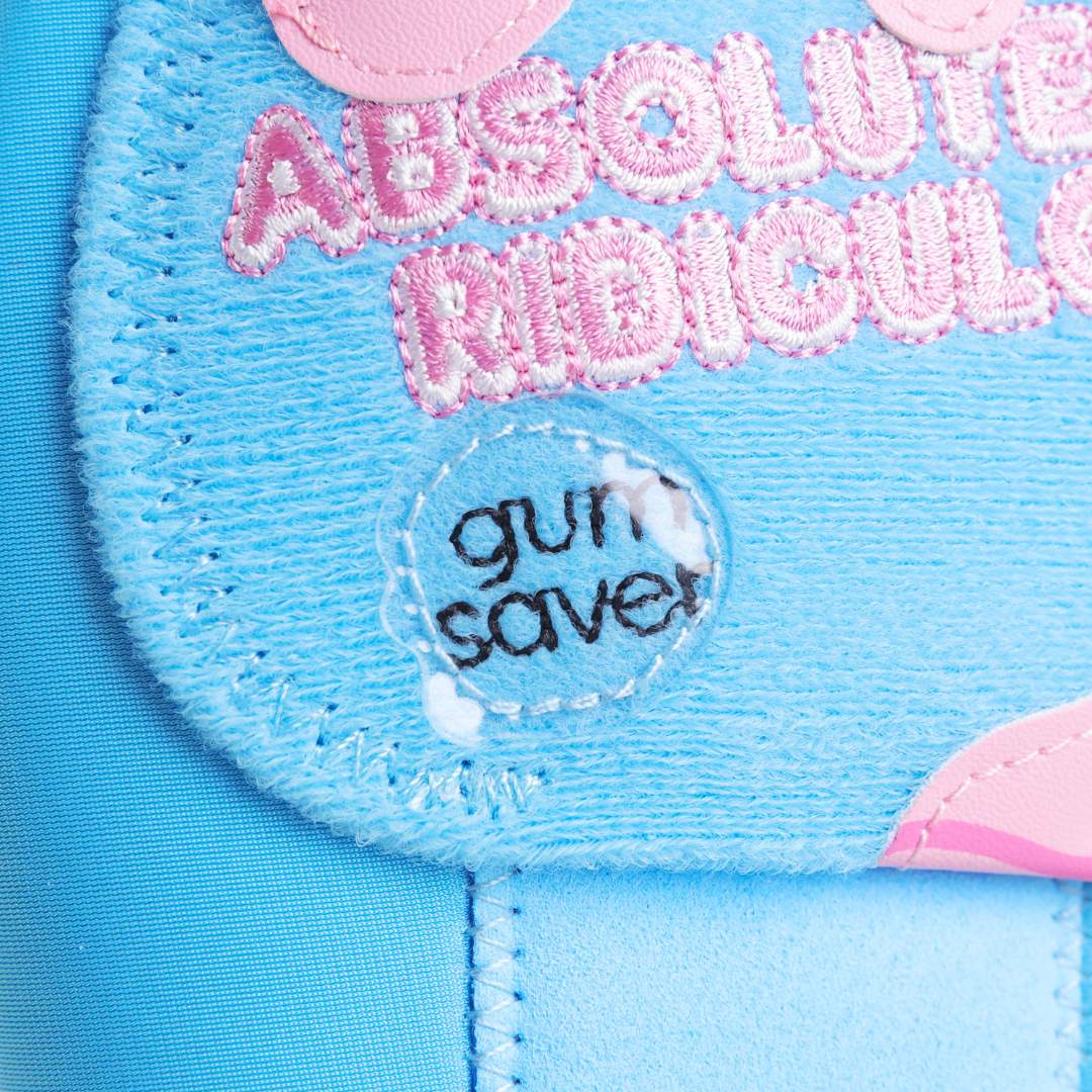 Absolutely Ridiculous Bubble Gum Sliding Mitt Youth top view highlighting protective plates