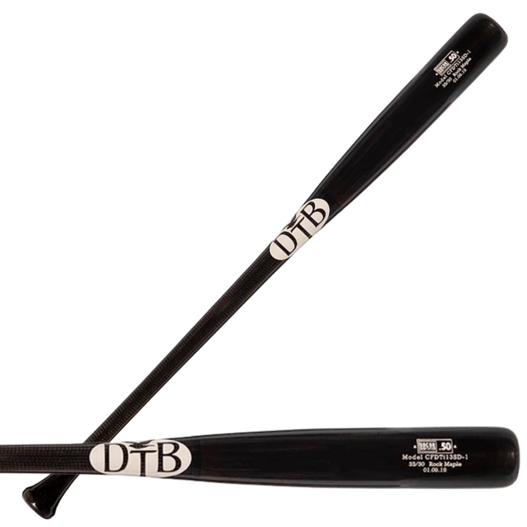 Dove Tail Bats CF911SD-1 Wood Bat, featuring a tapered barrel and carbon fiber reinforced handle.
