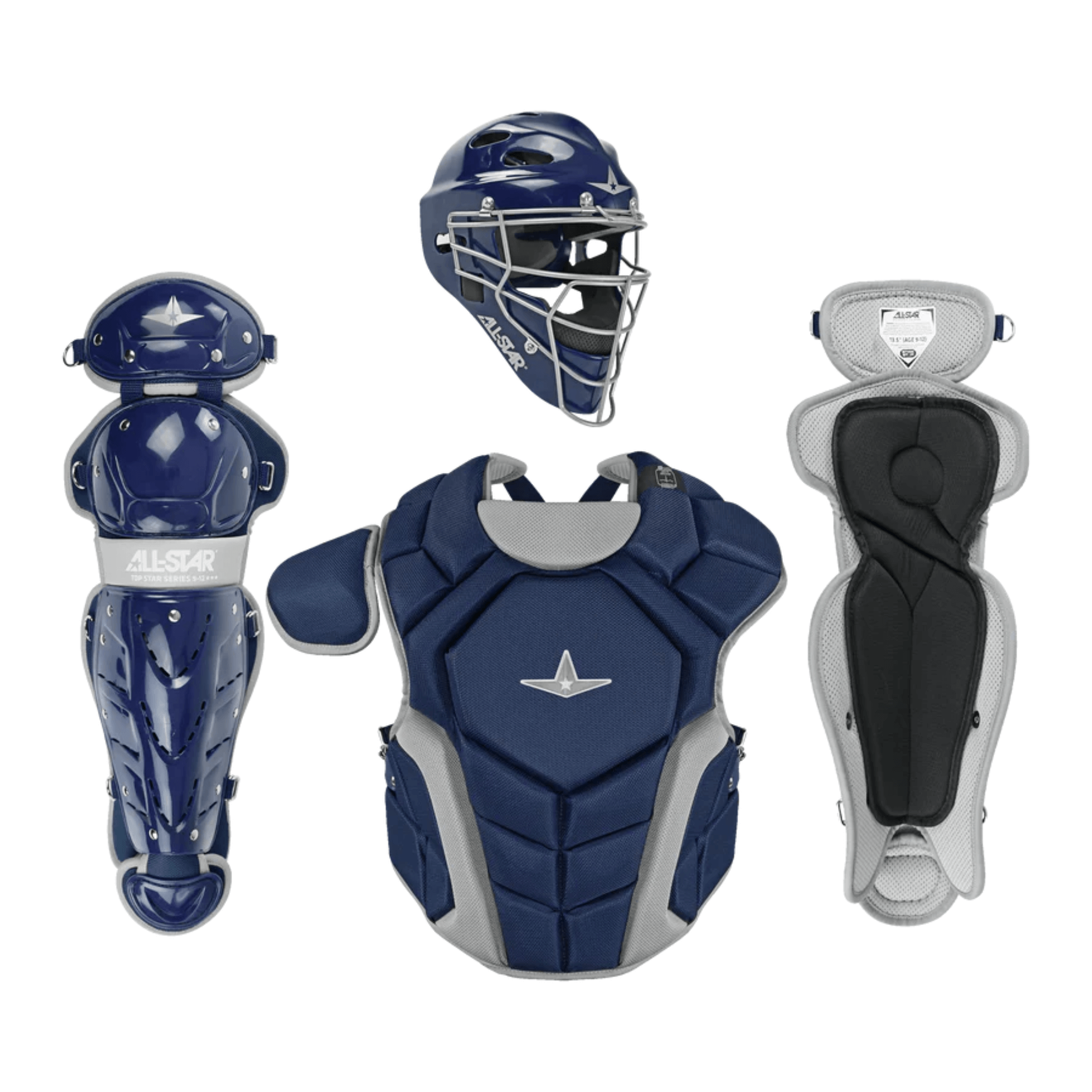 All-Star Top Star Catcher's Kit / NOCSAE Age 9-12