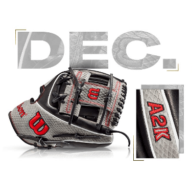 Wilson A2K 1786 glove, custom design for December 2020, showcasing premium materials and craftsmanship.
